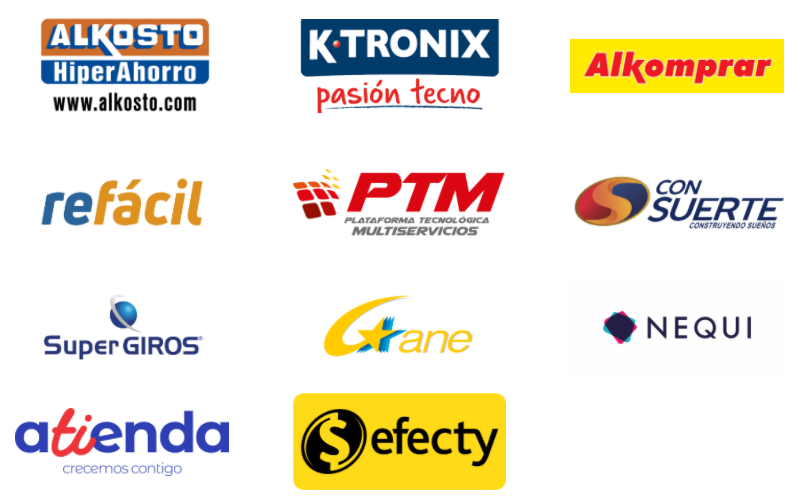 Entidades recargadoras autorizadas